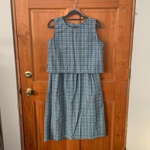Gingham two piece set